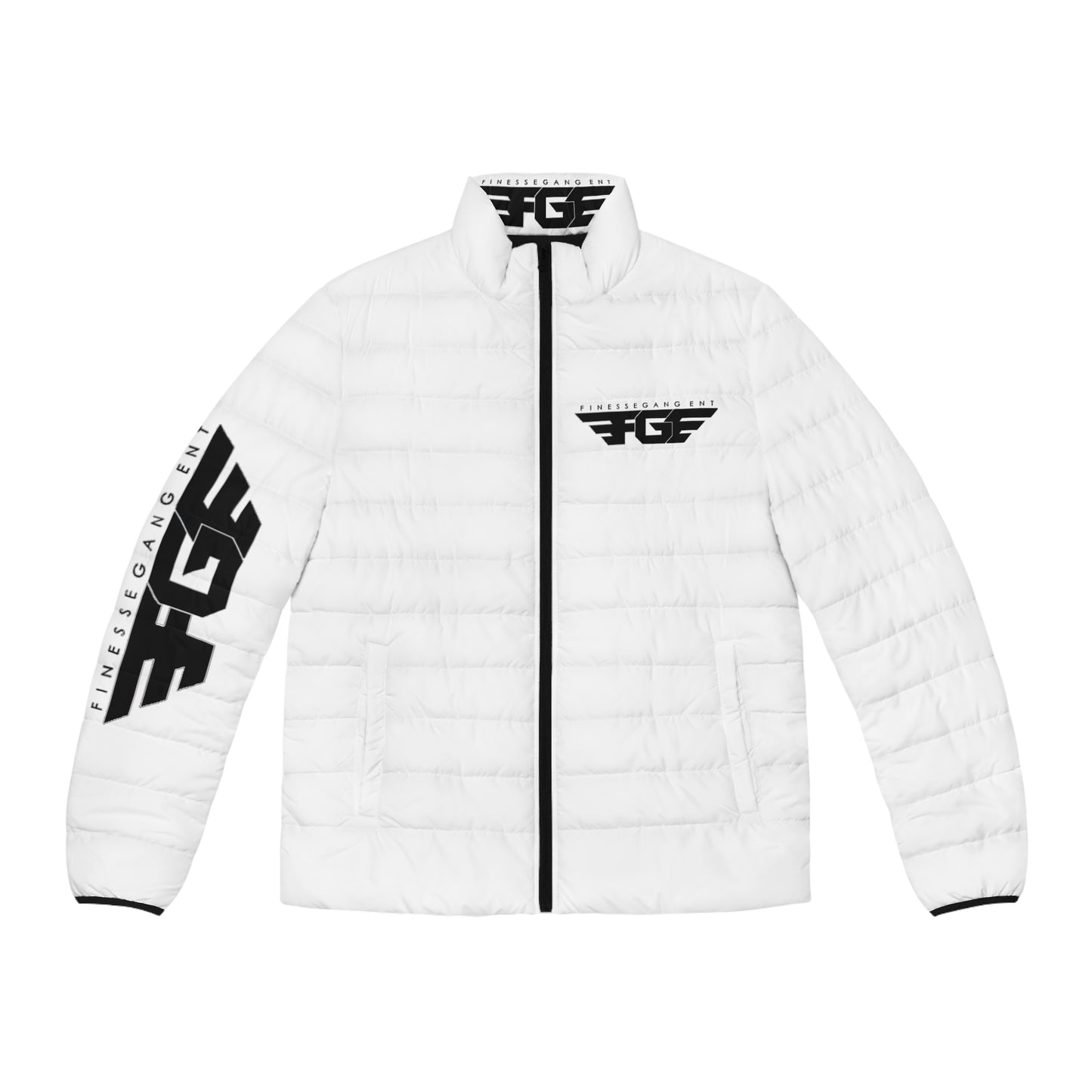 FGE Stylish Men's Puffer Jacket - All-Over Print