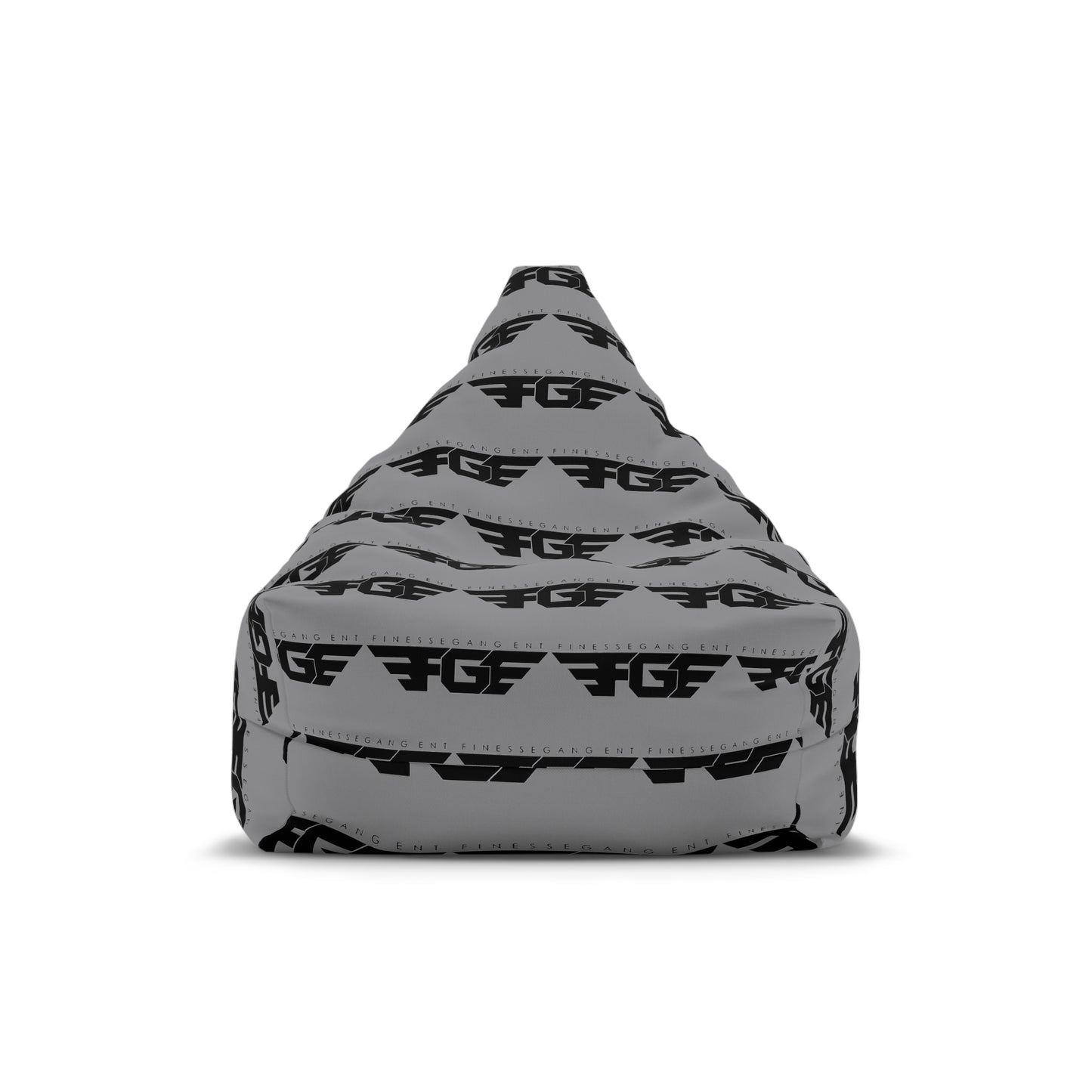 FGE Stylish Bean Bag Chair Cover - Modern Grey Design for Relaxation and Fun