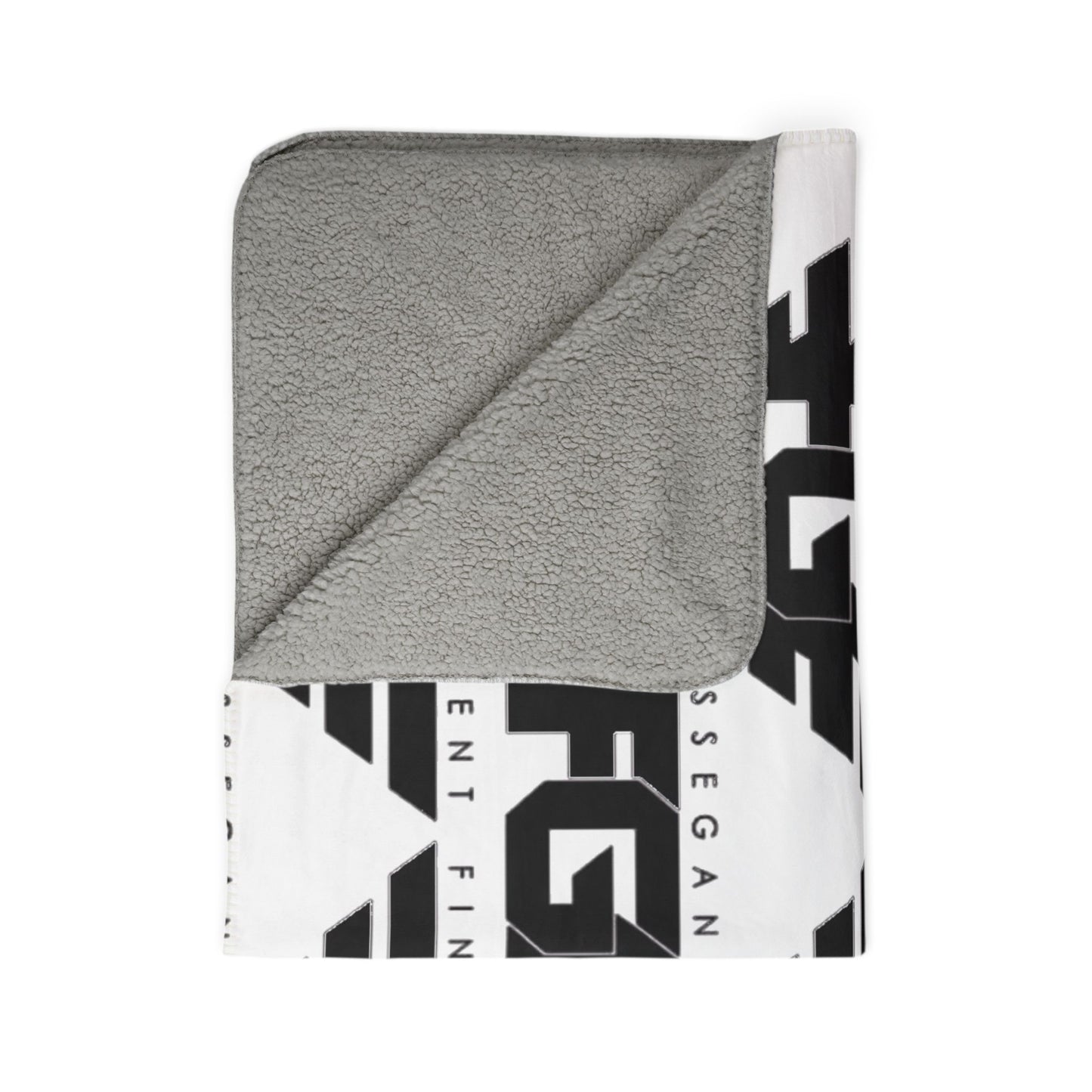 FGE Bold Fleece Sherpa Blanket for Cozy Nights, Great for Home Decor, Gifts, Camping, and Sports Events, Fine Style