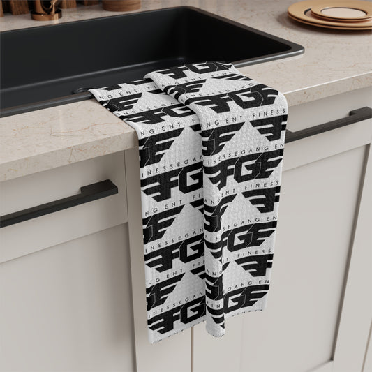 Chic FGE Microfiber Tea Towel for Modern Kitchens, Stylish Kitchen Decor, Housewarming Gift, Functional Art, Elegant Dining Accessories