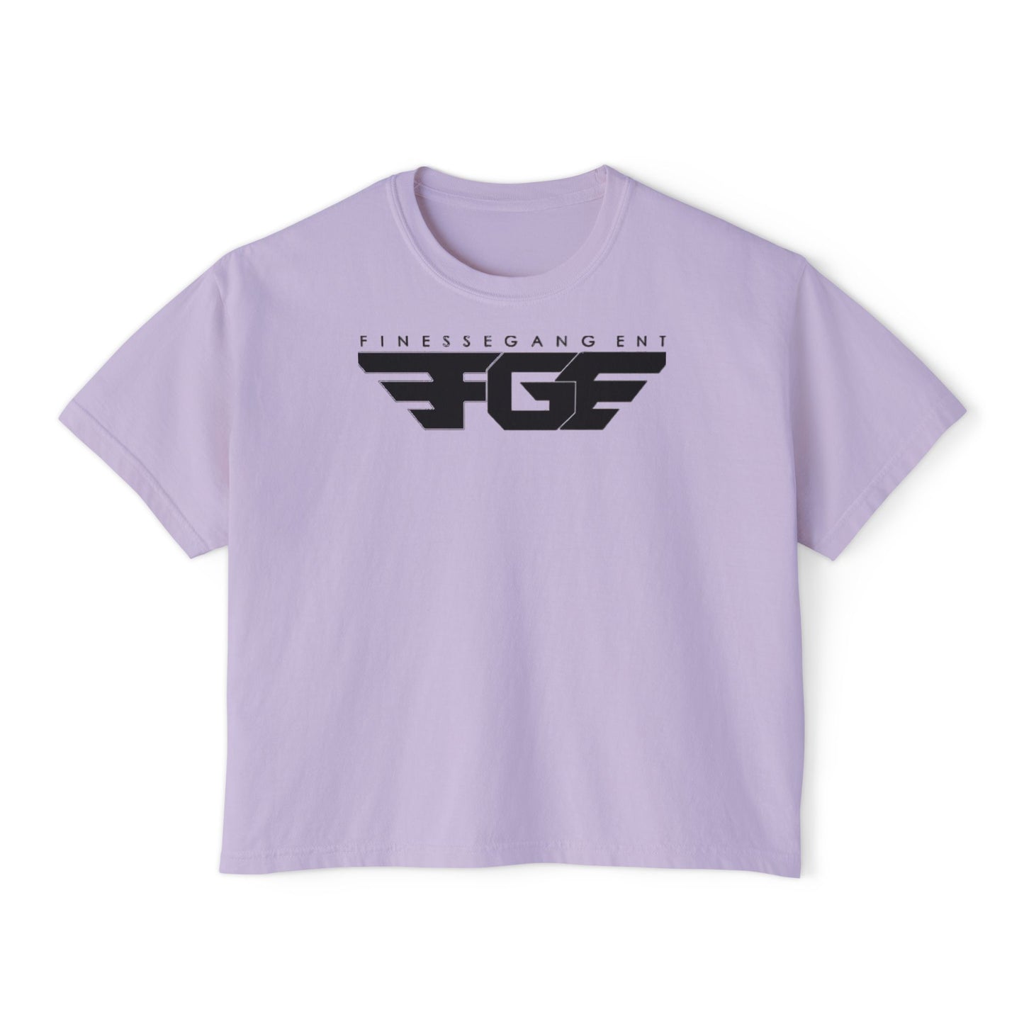 Chic FGE Women's Boxy Tee - Trendy Graphic Design for Everyday Style