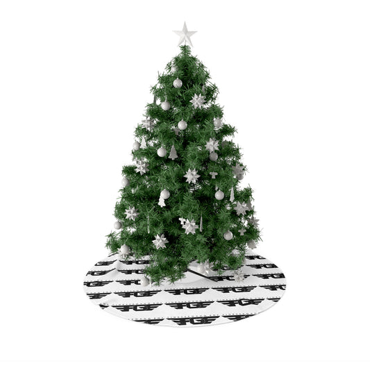Modern FGE Black and White Christmas Tree Skirt