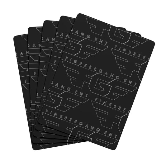 ALL BLACK FGE Poker Playing Cards