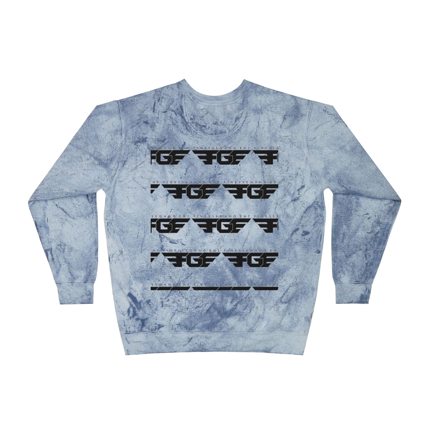 FGE Unisex Marble Color Blast Crewneck Sweatshirt - Trendy Streetwear for Everyday Comfort