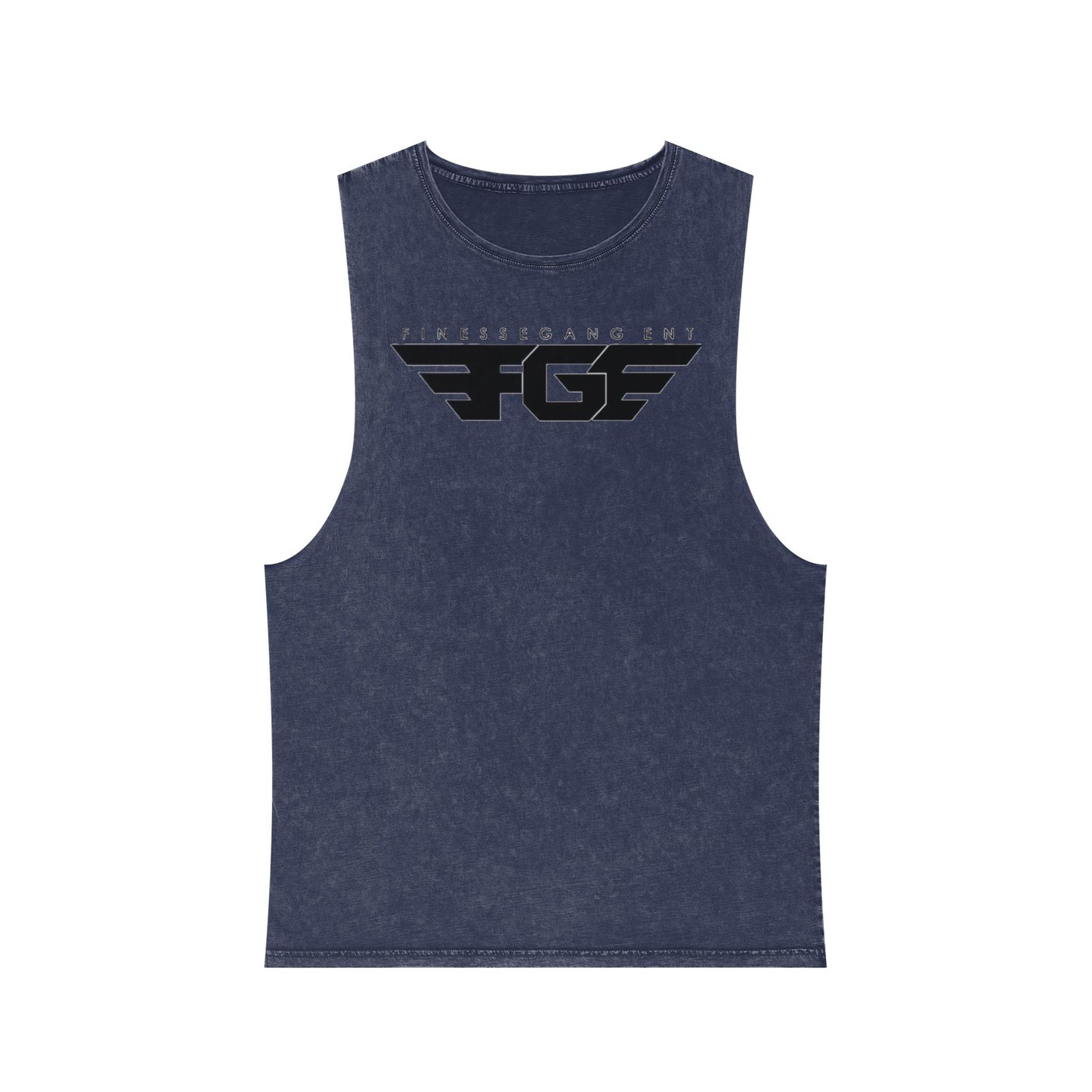 FGE Unisex Stonewash Graphic Tank Top - Retro Vintage Style