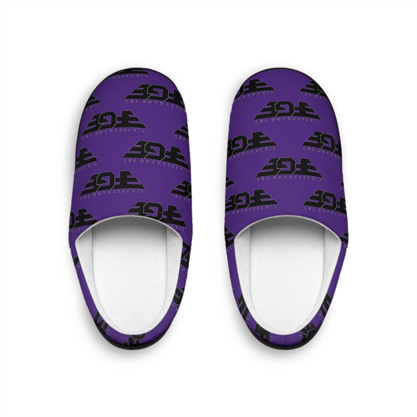 Purple FGE Indoor Slippers — Women’s Cozy Logo Slip-Ons