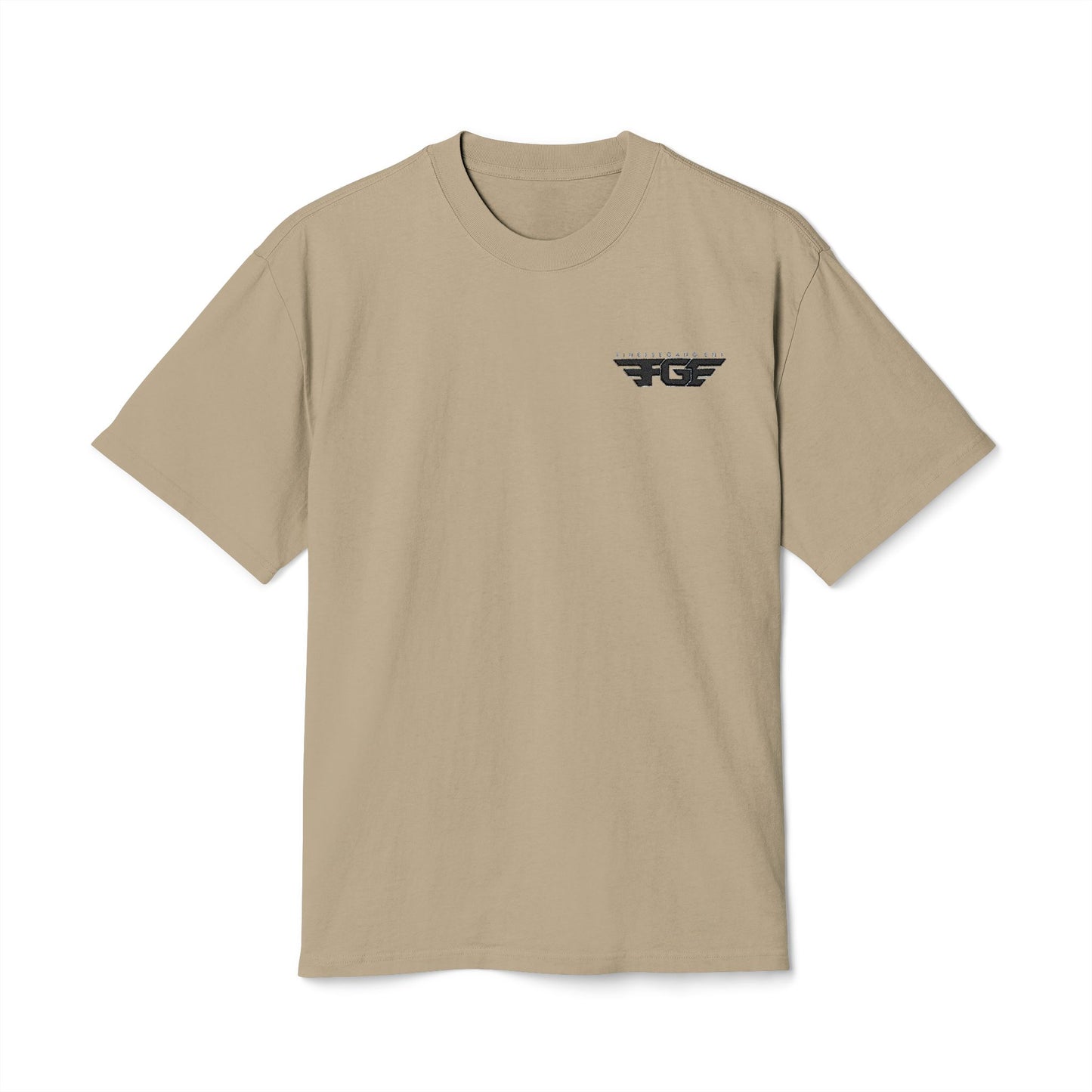 FGE Vintage Minimalist Wing Logo Tee — Small Chest Graphic T-Shirt