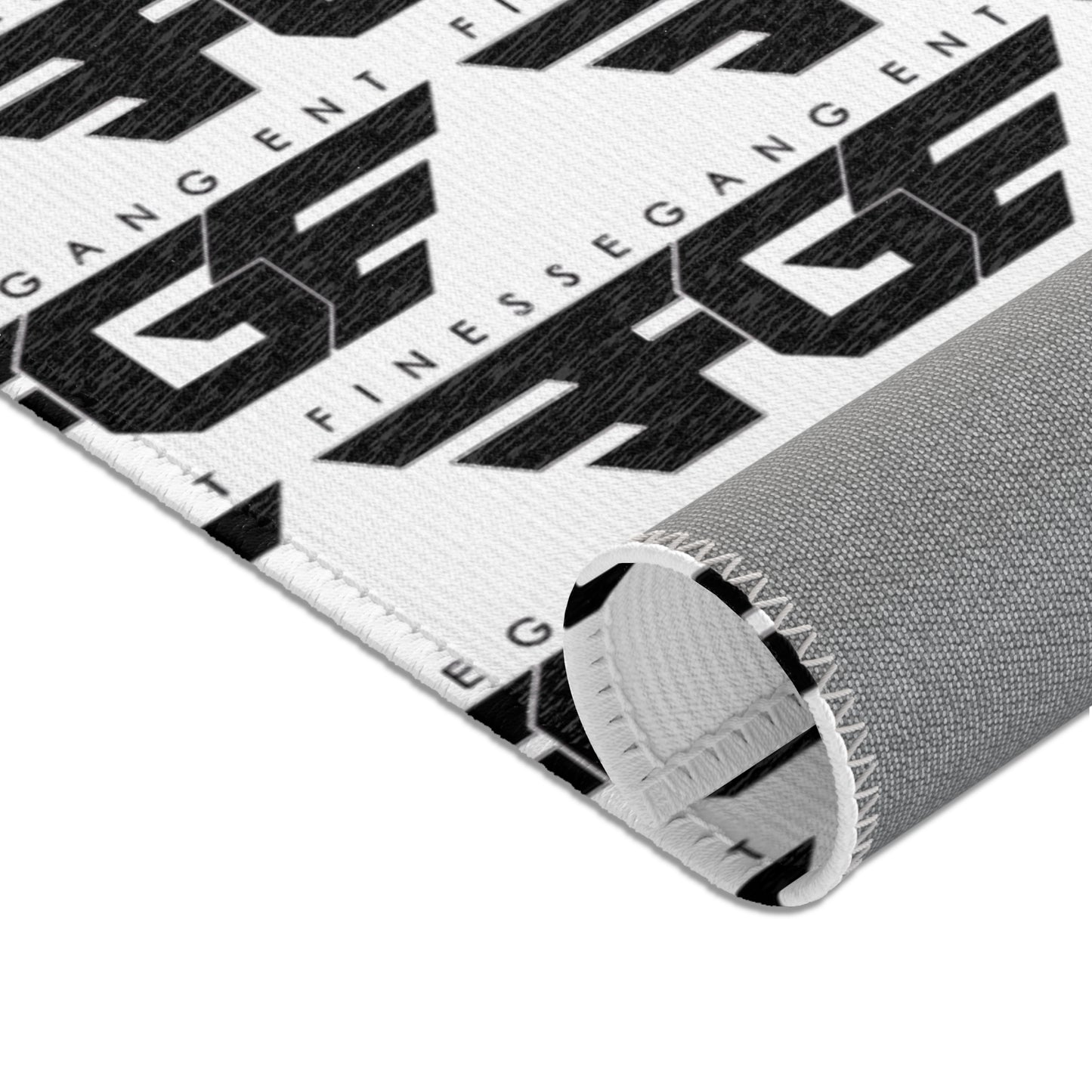 Modern FGE Geometric Area Rug, Chic Home Decor, Boho Rug, Living Room Accent, Black and White Rug, Stylish Floor Mat