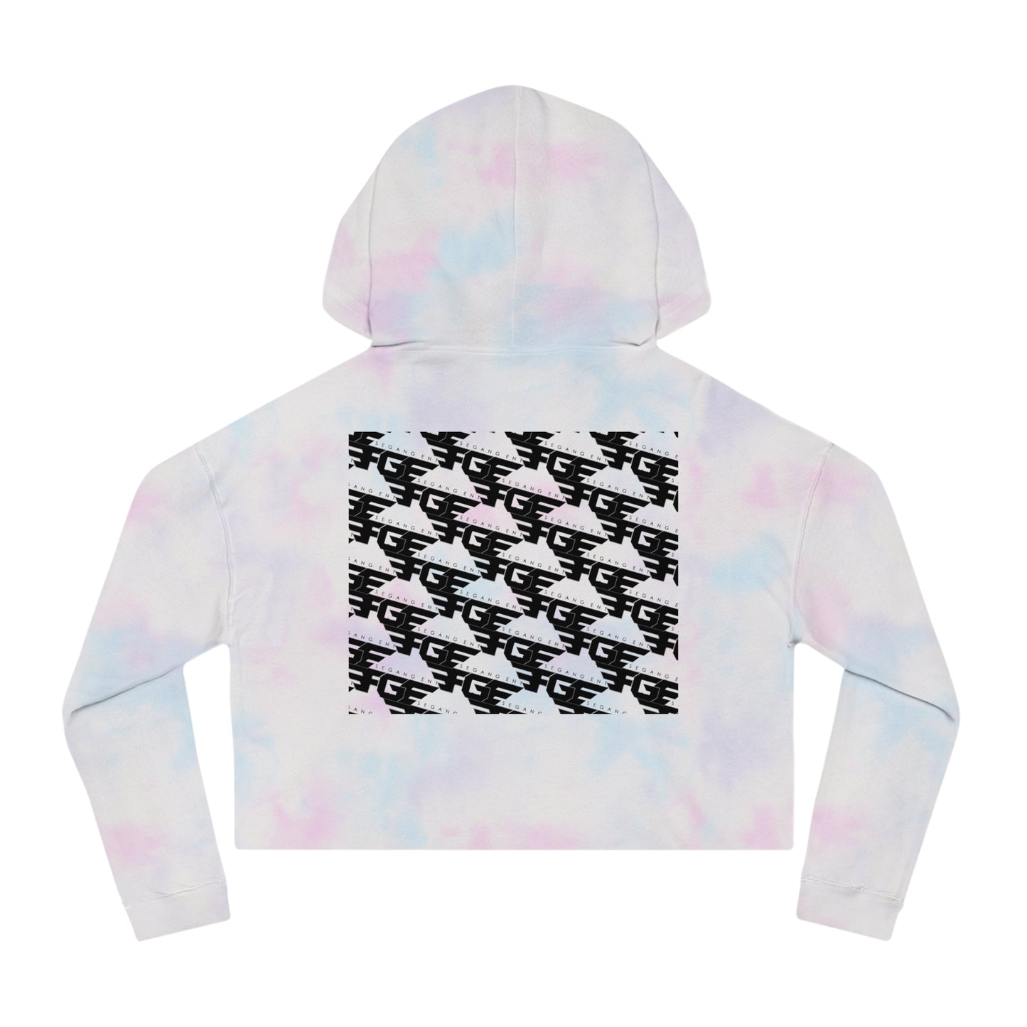 FGE Women’s Cropped Hoodie - Fitness Gang Black Logo Sweatshirt