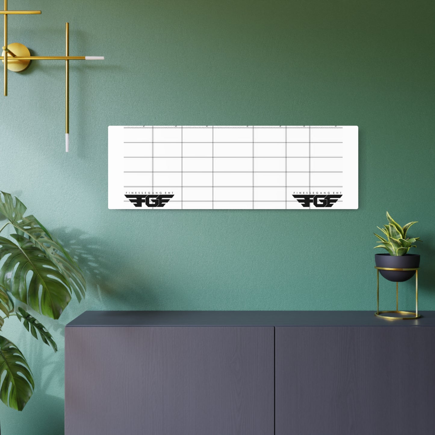 Weekly FGE Planner Metal Sign – Magnetic Dry Erase Calendar Wall Board