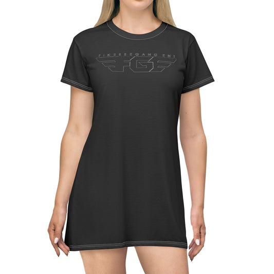 FGE Stylish Graphic T-Shirt Dress for Casual Wear