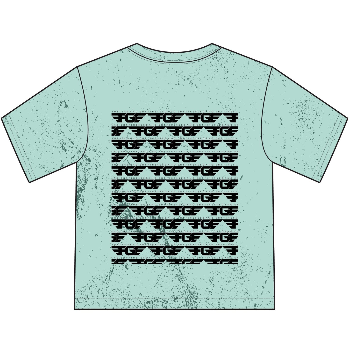 Finesse Gang Youth T‑Shirt — Distressed Logo Graphic Tee