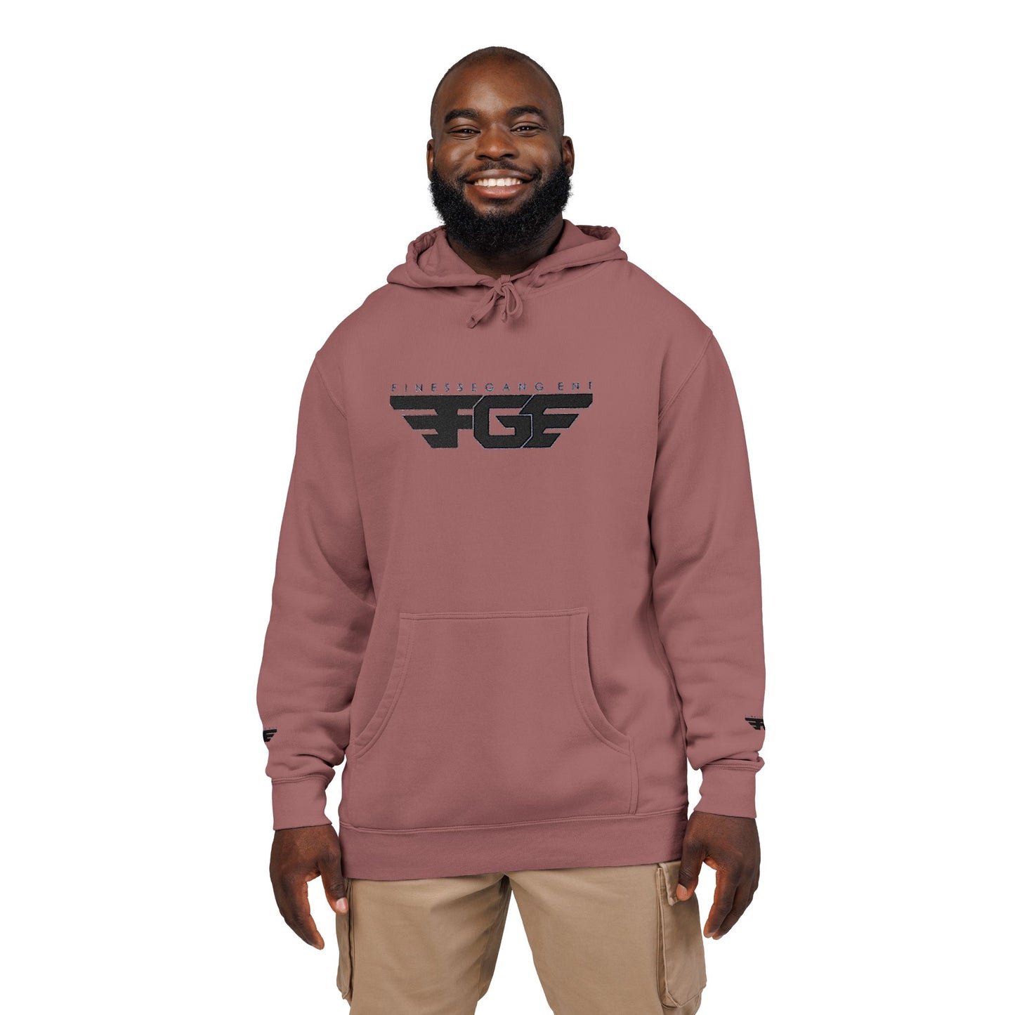 FGE Embroidered Unisex Pigment-Dyed Hoodie - Fall Vibes Apparel