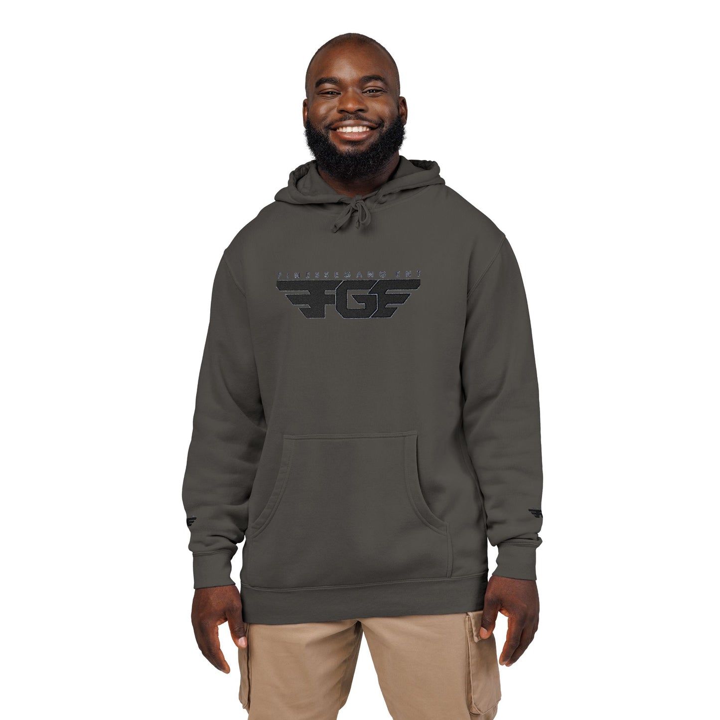 FGE Embroidered Unisex Pigment-Dyed Hoodie - Fall Vibes Apparel