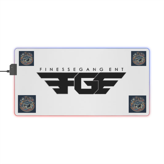 Finesse Gang LED Gaming Mouse Pad - Vibrant RGB Backlit Desk Mat for Gamers, PC Accessories, Gaming Setup, Unique Gift