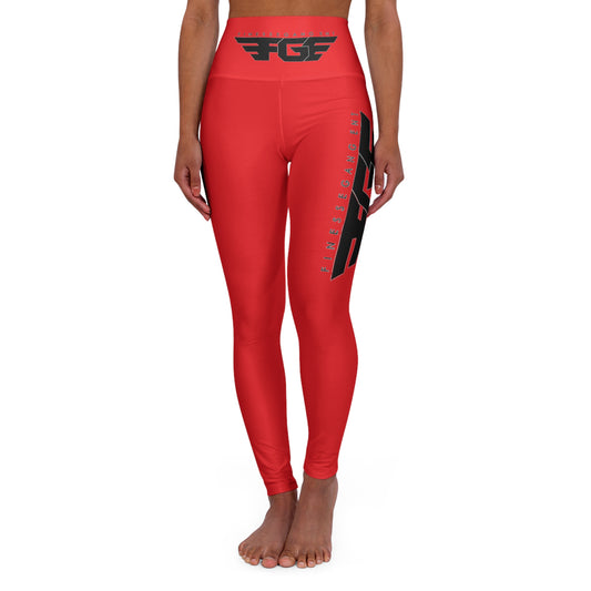 High Waisted FGE Yoga Leggings, Fitness Wear, Activewear, Athleisure, Workout Tights, Yoga Pants, Gift for Fitness Enthusiasts