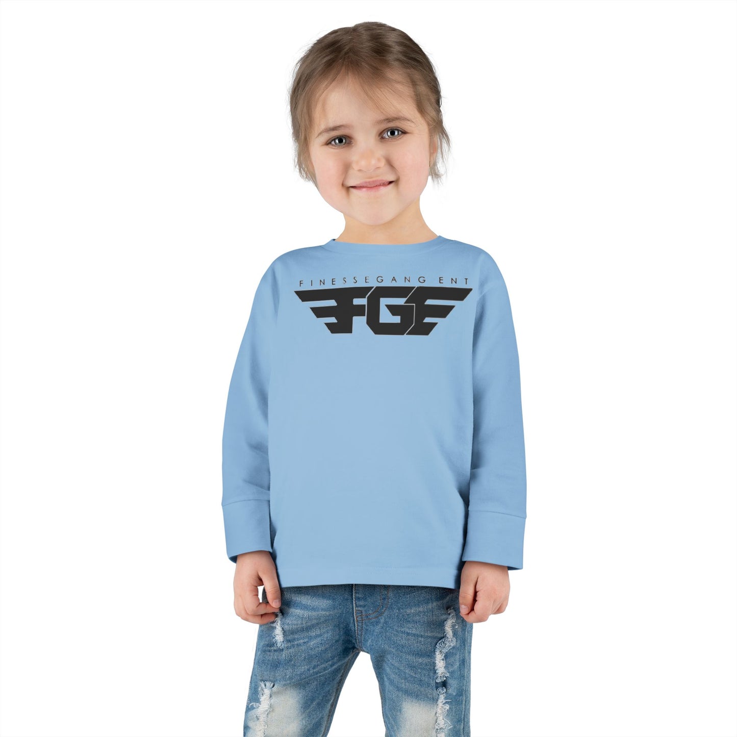 Toddler FGE Long Sleeve Tee - Stylish Wings Design for Little Flyers