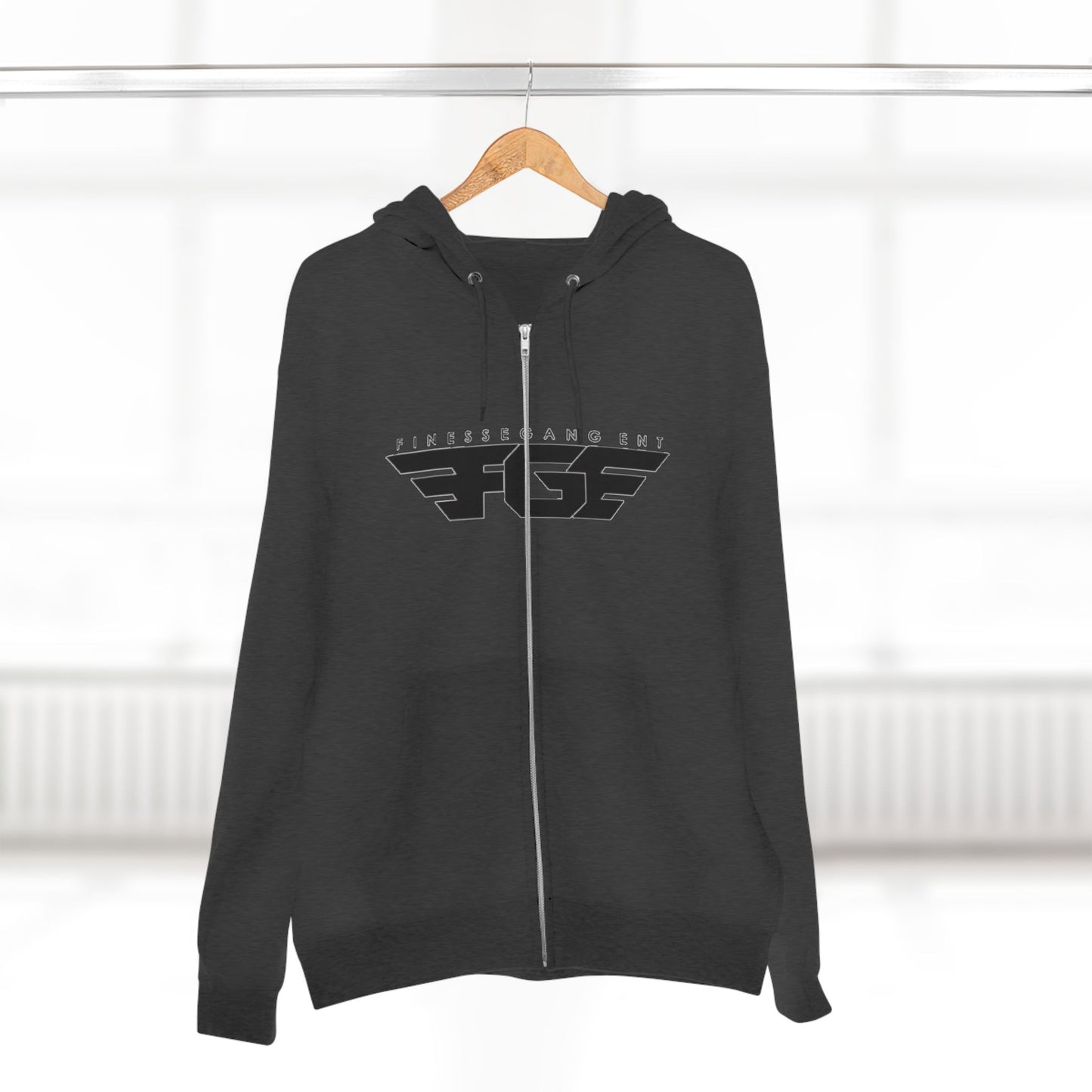 FGE Stylish Zip Hoodie for Fitness Enthusiasts, Casual Wear, Gym Apparel, Gift for Athletes, Trendy Outerwear