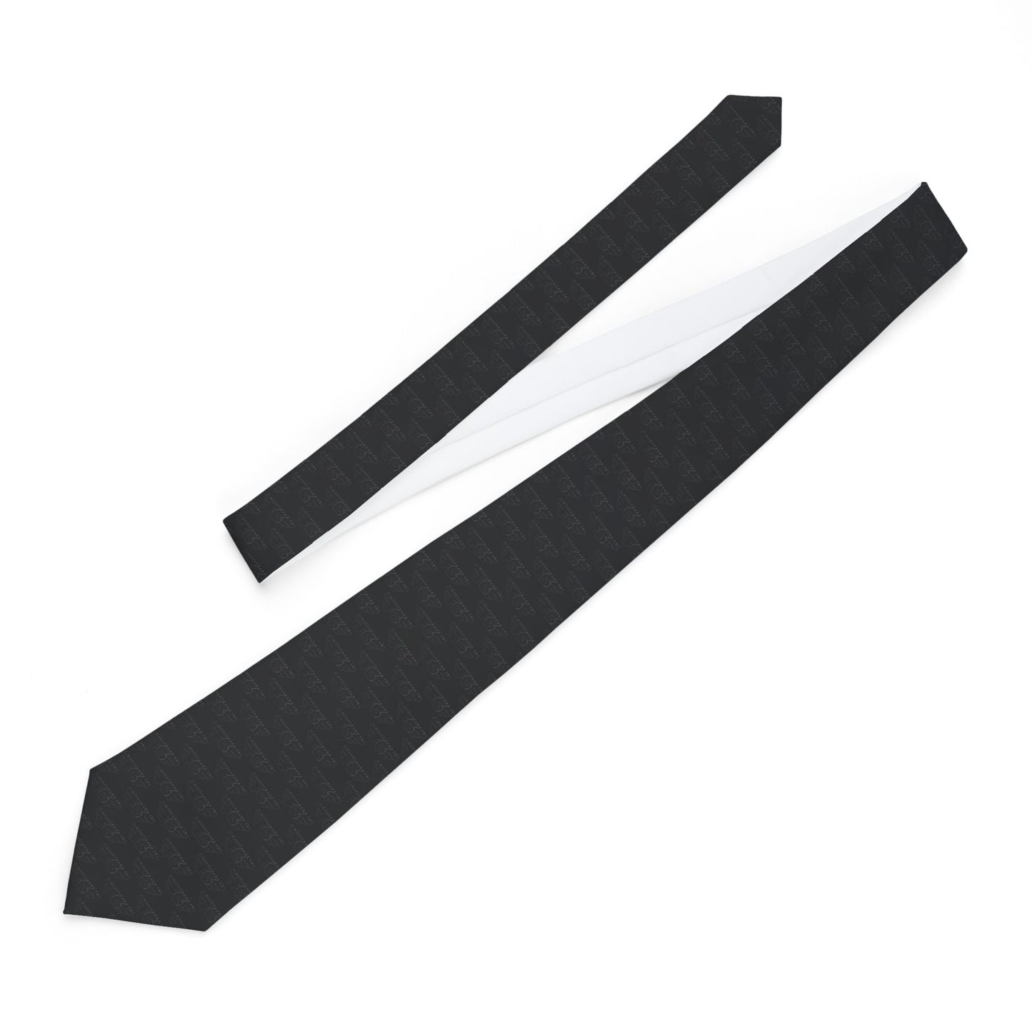 Classic Black FGE Necktie – Solid Formal Tie for Weddings, Work, and Special Occasions