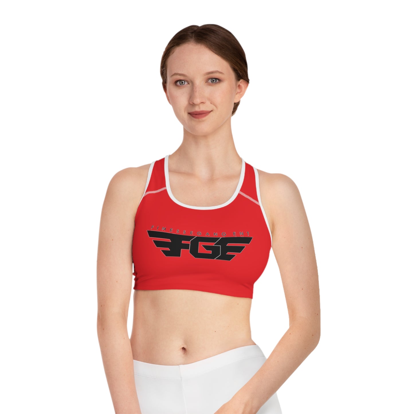 FGE Athletic Sports Bra - Stylish Activewear for Fitness Enthusiasts, Gym, Yoga, Running, Team Sports