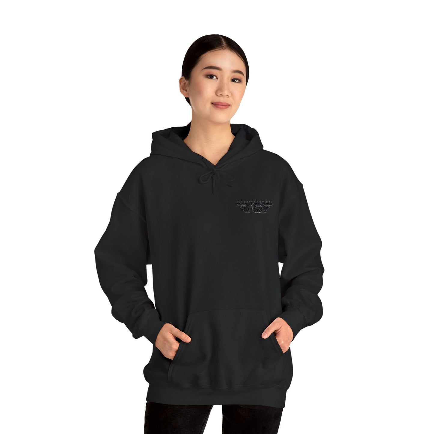 FGE Minimal Hoodie — Small Chest Emblem Sweatshirt