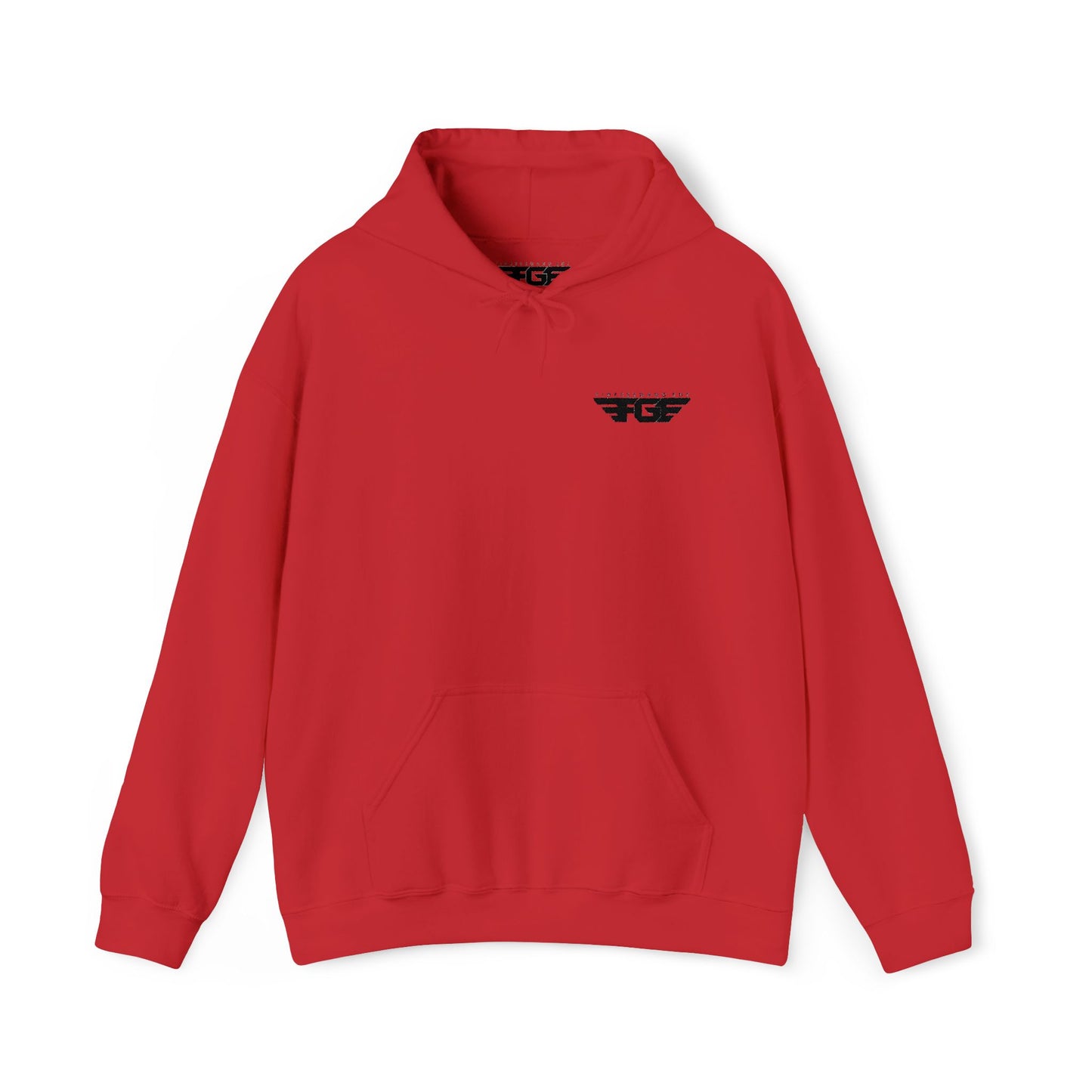 FGE Minimal Hoodie — Small Chest Emblem Sweatshirt