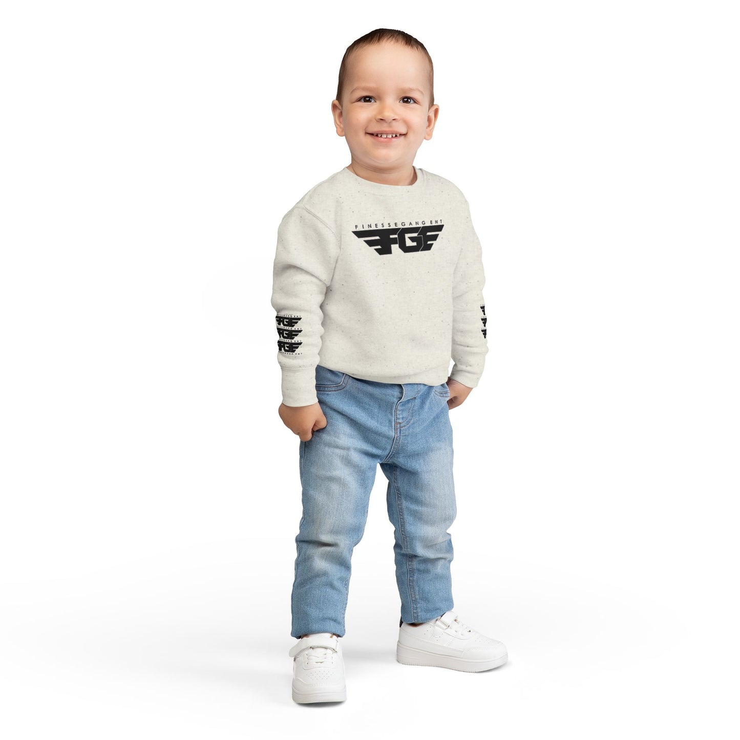 Trendy FGE Toddler Sweatshirt with Graphic Design