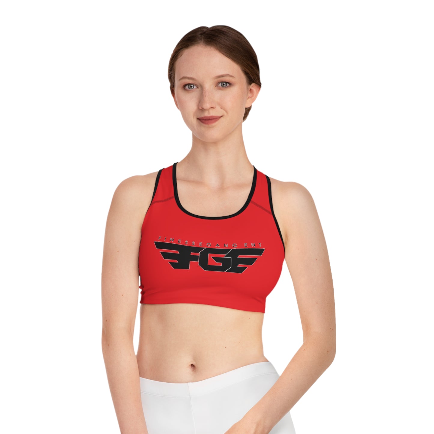 FGE Athletic Sports Bra - Stylish Activewear for Fitness Enthusiasts, Gym, Yoga, Running, Team Sports