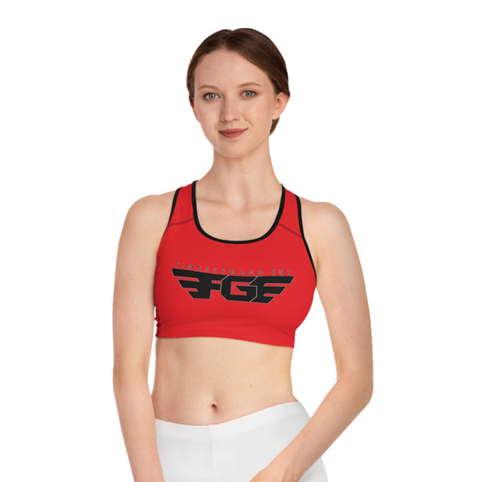FGE Athletic Sports Bra - Stylish Activewear for Fitness Enthusiasts, Gym, Yoga, Running, Team Sports