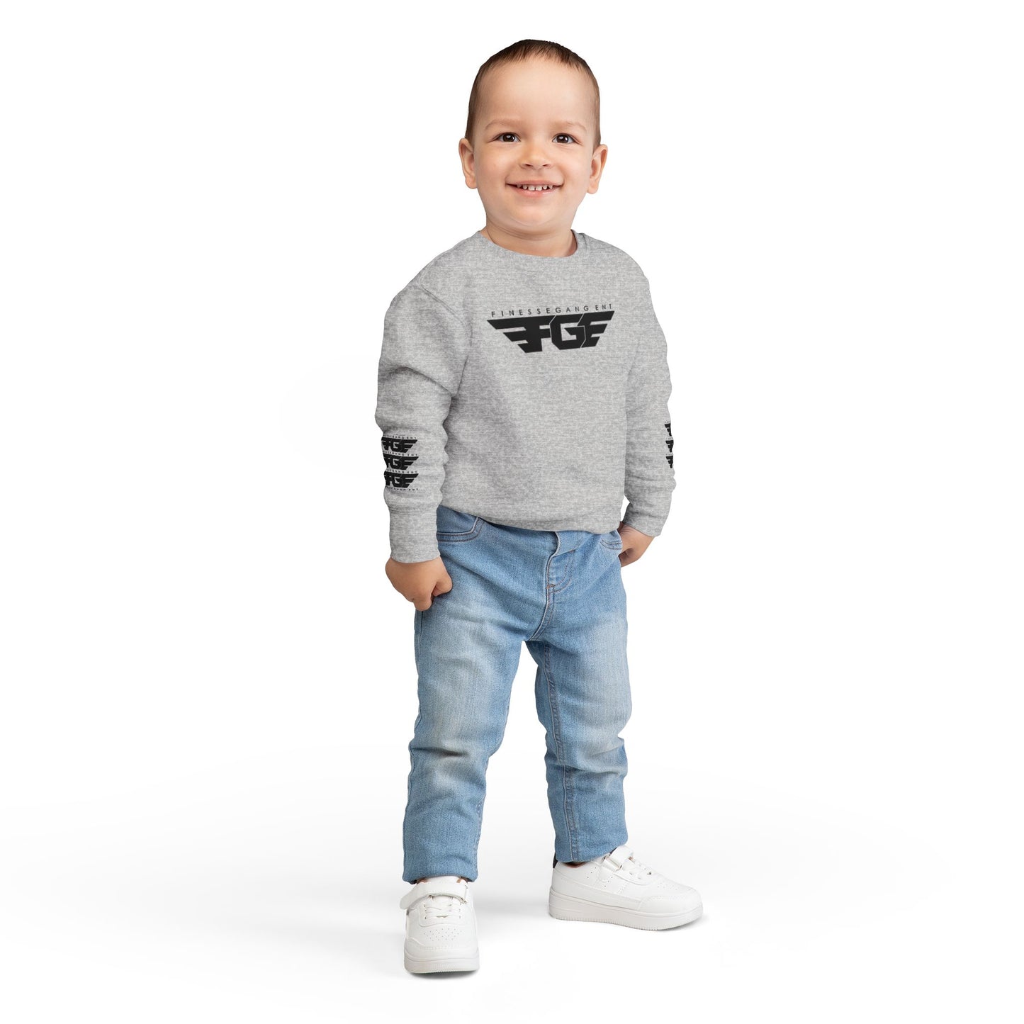 Trendy FGE Toddler Sweatshirt with Graphic Design
