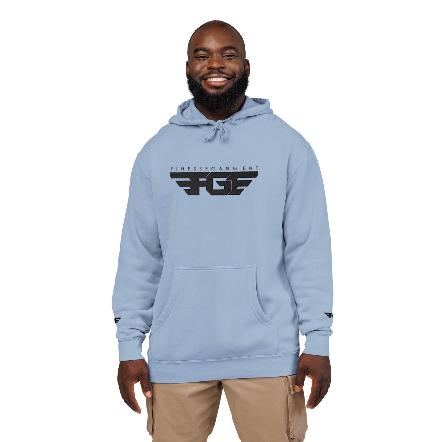 FGE Embroidered Unisex Pigment-Dyed Hoodie - Fall Vibes Apparel