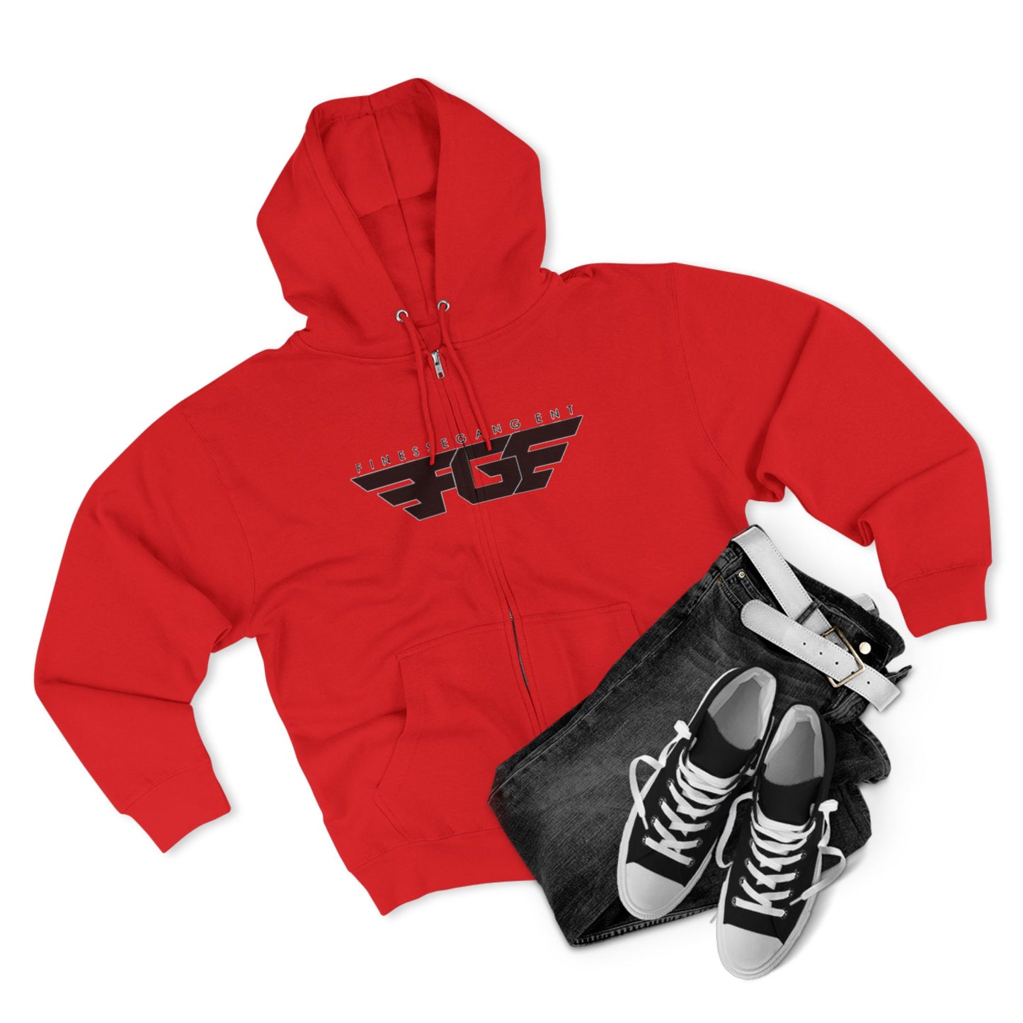 FGE Stylish Zip Hoodie for Fitness Enthusiasts, Casual Wear, Gym Apparel, Gift for Athletes, Trendy Outerwear