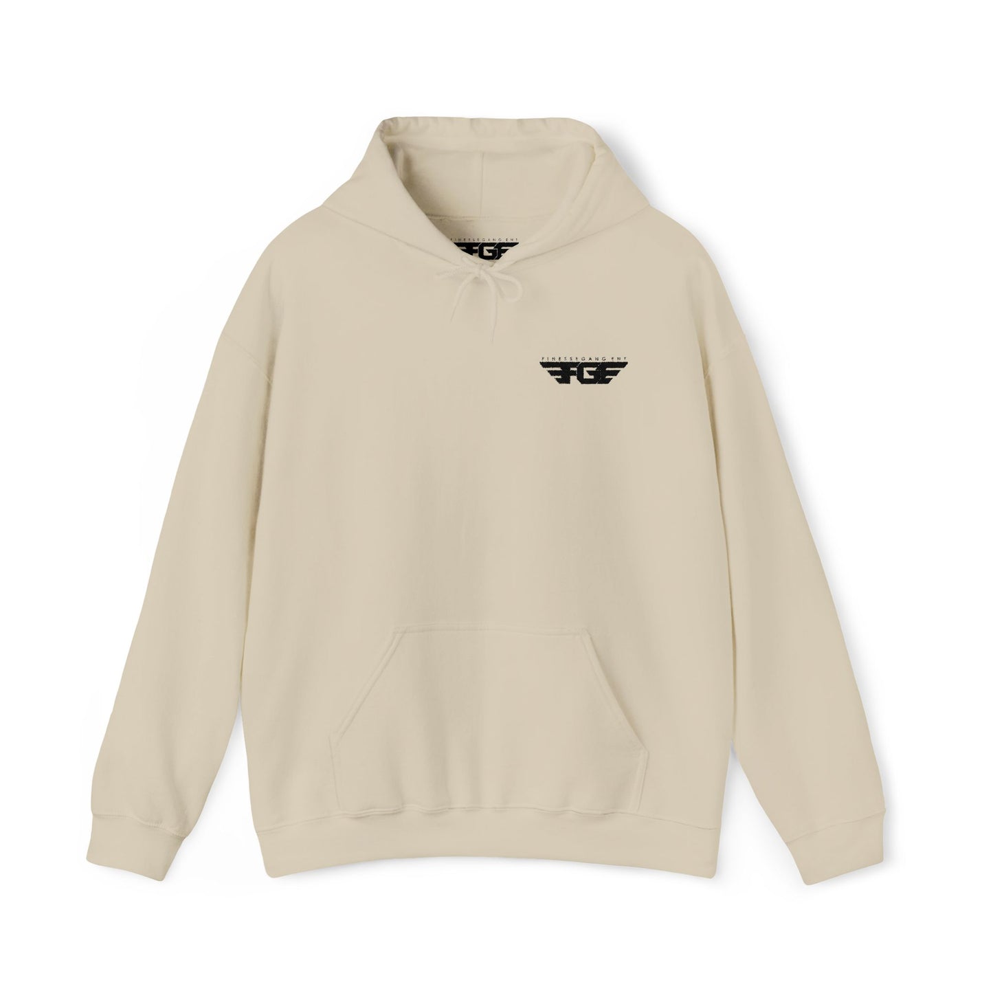FGE Minimal Hoodie — Small Chest Emblem Sweatshirt