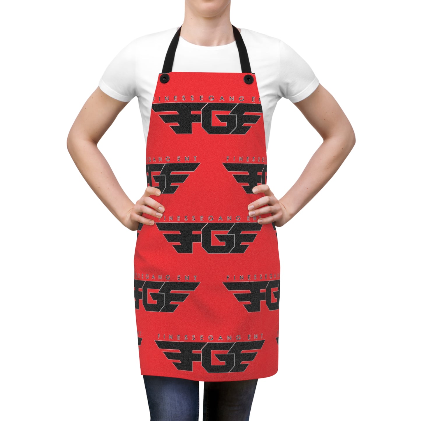 RED FGE Apron — Firebrand Logo Chef Apron (Red)