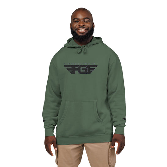FGE Embroidered Unisex Pigment-Dyed Hoodie - Fall Vibes Apparel