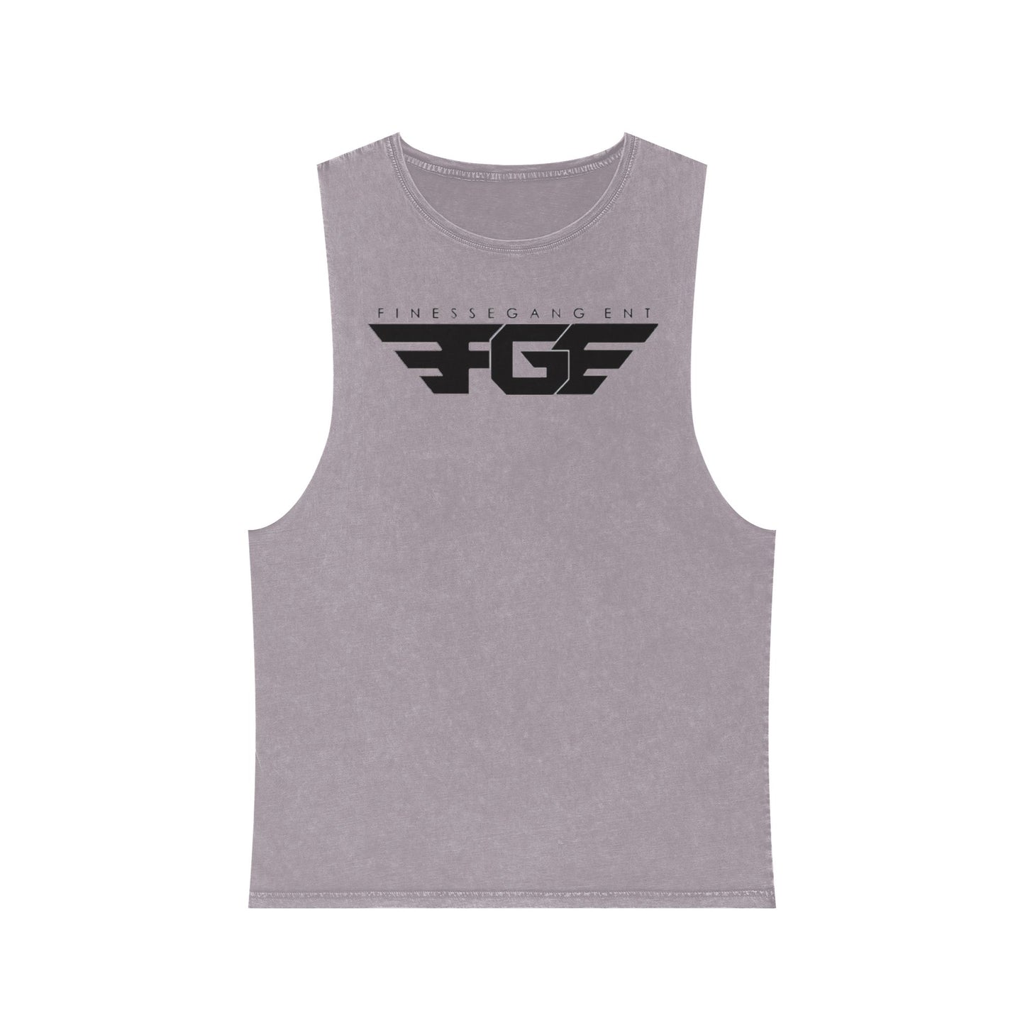 FGE Unisex Stonewash Graphic Tank Top - Retro Vintage Style