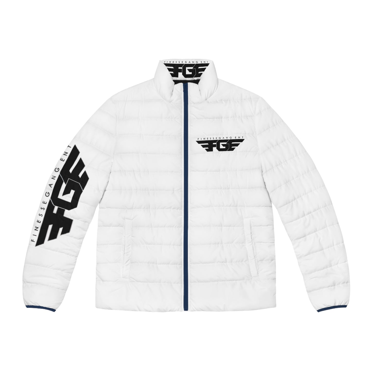 FGE Stylish Men's Puffer Jacket - All-Over Print