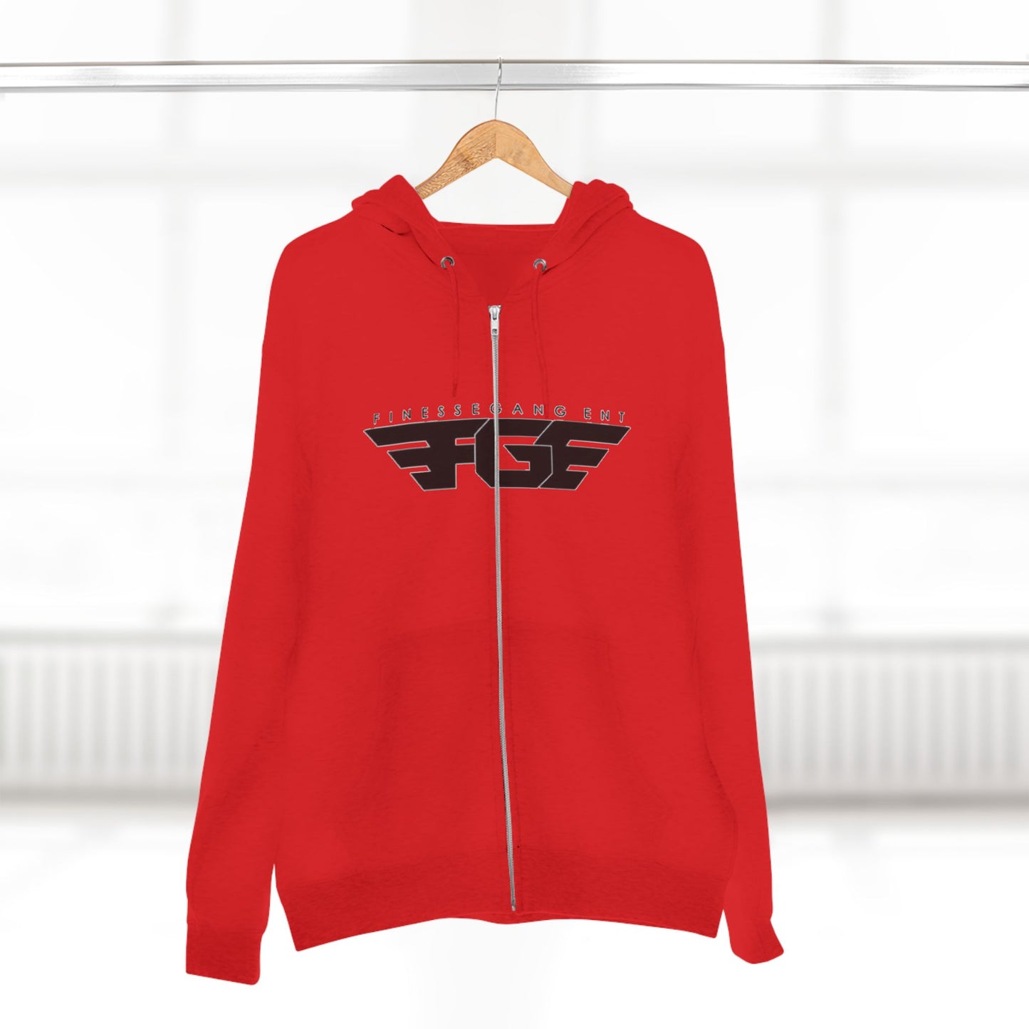 FGE Stylish Zip Hoodie for Fitness Enthusiasts, Casual Wear, Gym Apparel, Gift for Athletes, Trendy Outerwear