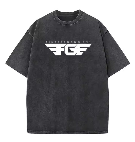 Dtg FGE Print Streetwear Graphic Tees Blank T-shirt Plus Size Men's Clothing Acid Wash T-Shirt Mens Custom Vintage Oversized T Shirts